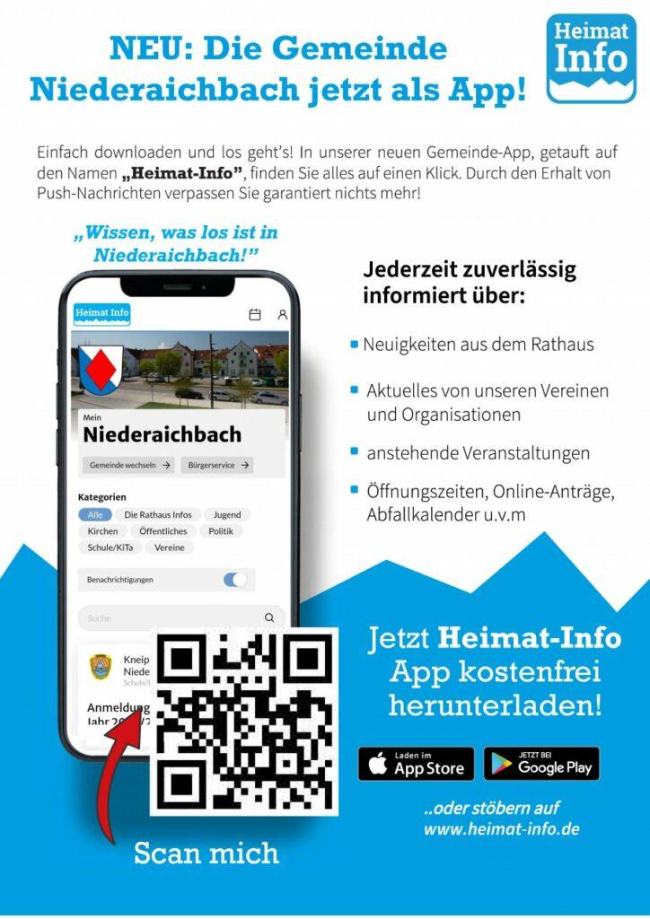 Flyer für Niederaichbach App