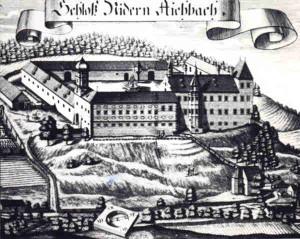 Stich vom Schloss Niederaichbach nach Wening