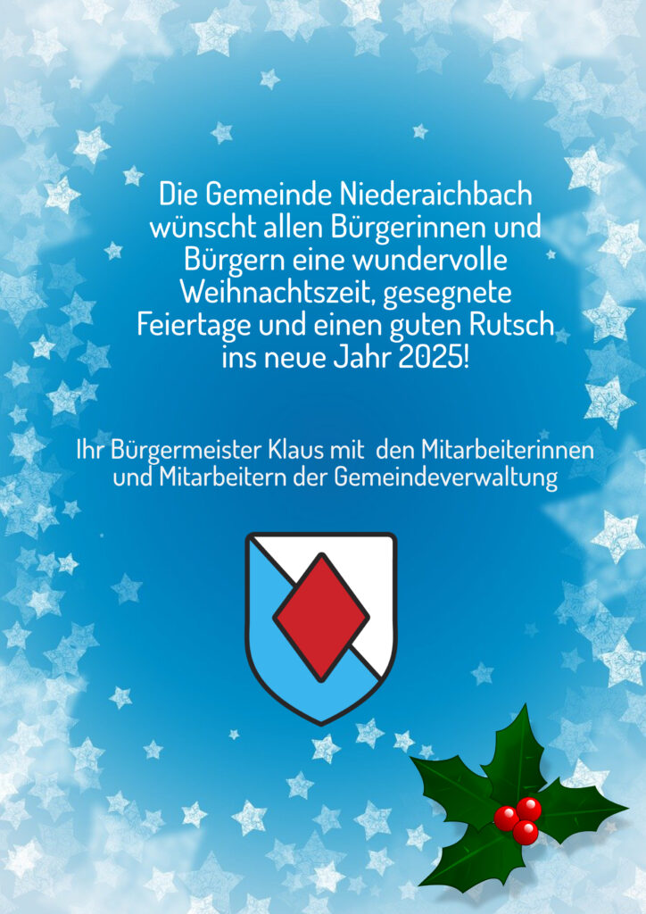 Schließtage Rathaus zwischen den Feiertagen 1 Frohe Weihnachten